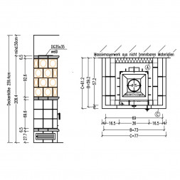Печь камин Bella Rosa 13 ECOplus, schwarz-glnzend (Hark)
