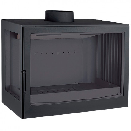 Каминная топка LCI 007 GFL Flat top, стекло слева (Liseo Castiron)