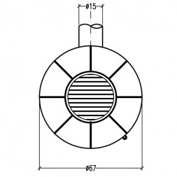Печь камин Bella Rosa 4 Viva ECOplus, creme-wei, рамка хром(Hark)