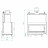 Каминная топка Ecomonoblocco EM 16:9 DF, левая (Palazzetti)