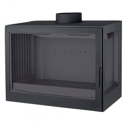 Каминная топка LCI 007 GFR Flat top, стекло справа (Liseo Castiron)
