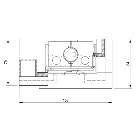 Камин облицовка Liverpool dx, Yellow Quartzite, с балкой, под MBL 78 dx (Palazzetti)