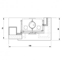 Камин облицовка Liverpool sx, Yellow Quartzite, с балкой, под MBL 78 sx (Palazzetti)