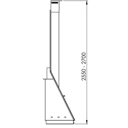 Печь-камин Foxi, пристенный, подвесной, черный (Traforart)