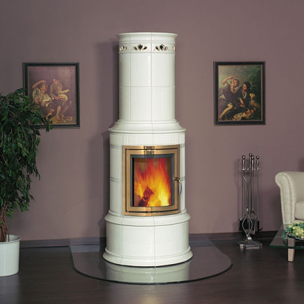 Печь камин Bella Rosa Klassik 2 ECOplus, java, рамка золото (Hark)