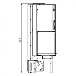 Каминная топка IC TEKNO 2 DX V (EdilKamin)