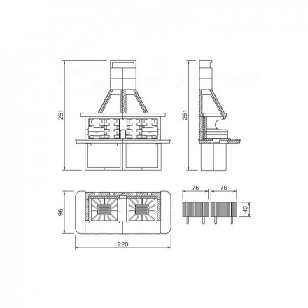 Барбекю Miami 2 (Palazzetti)