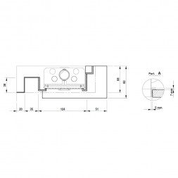 Камин облицовка Dundee dx, Bianco Mediterraneo, под Monoblocco 16:9 front (Palazzetti)