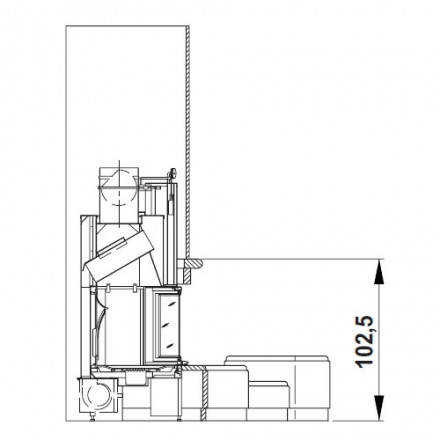 Камин облицовка Las Vegas, Emperador (Palazzetti)