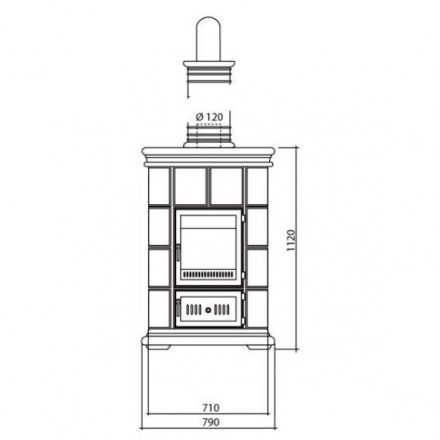 Печь камин  MARLENE MAXI, L5 (Sergio Leoni)