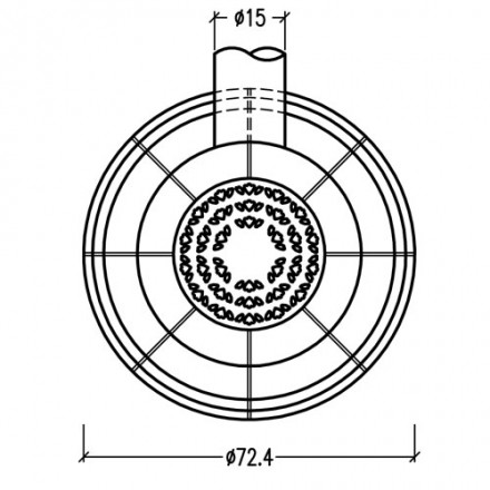Печь камин Bella Rosa Klassik 3 ECOplus, java, рамка хром, верх. подкл. (Hark)
