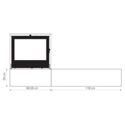 Печь I700P, цоколь-воск, моноблок+ банкета (Axis)