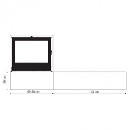 Печь I700P, цоколь-воск, моноблок+ банкета (Axis)