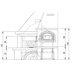 Камин облицовка Spoleto (Palazzetti)