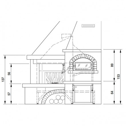 Камин облицовка Spoleto (Palazzetti)