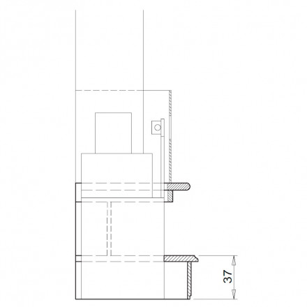 Камин облицовка Filadelfia dx, под Mbl 64 exagone (Palazzetti)