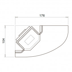 Камин облицовка Filadelfia dx, под Mbl 64 exagone (Palazzetti)