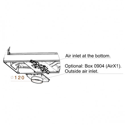 Каминная топка LCI 7 GDF CL,  с шибером (Liseo Castiron)