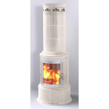 Печь камин Bella Rosa Klassik 3 ECOplus, java 493, рамка хром + обводка (Hark)