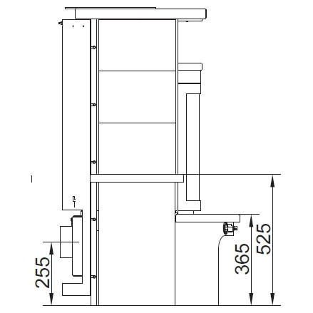 Печь Avenso EP K, jola-braun/stone 245 (Hark)