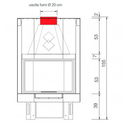 Каминная топка IC TEKNO 3V (EdilKamin)