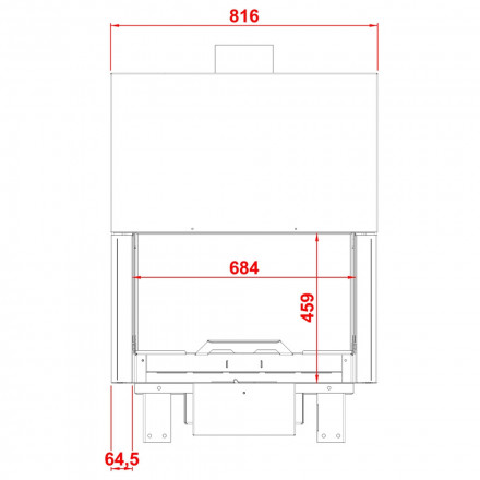 Каминная топка KW80 Simple Face (Axis)