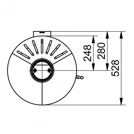 Печь HARK 110 ECOplus, creme-weib 118, черная рамка (Hark)