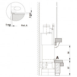 Камин облицовка Courmayeur corner, под MBL 78 front (Palazzetti)