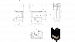 Каминная топка MBM/P/BS/G (Kratki)