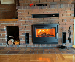 Каминная топка LIVORNO, чёрный (Thorma)