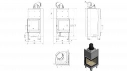 Каминная топка MBN/P/BS  (Kratki)