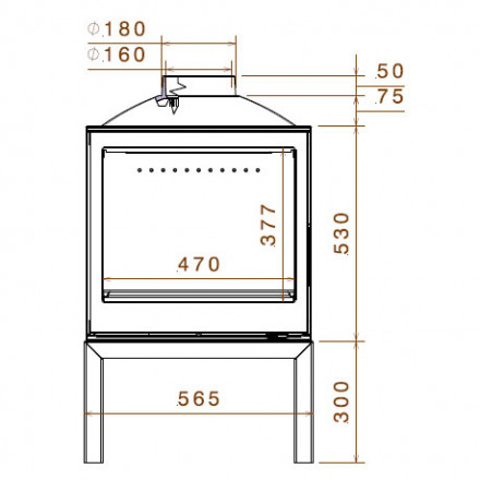 Печь LCI 5 GF Stove (Liseo Castiron)