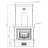 Печь-камин K20, SK 2002, прист., заднее подключ. (Keddy)