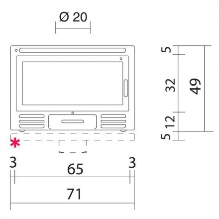 Каминная топка FIREBOX RIGA 49 DX V (EdilKamin)