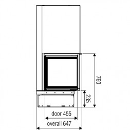 Каминная топка XP0080 LG BN1 (Axis)