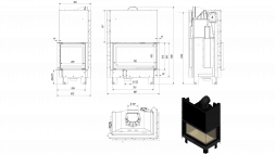 Каминная топка MBO/P/BS/G (Kratki)