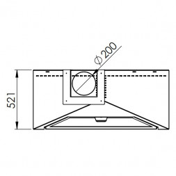 Печь-камин Bilbao, фронтальный, со стеклом, труба справа, черный (Traforart)