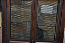 Дверца каминная 2-стрвор. 9132 с/стеклом, 43х59, медь (Aito)