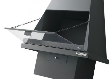 Печь-камин CERDANYA, фронтальный, черный (Traforart)