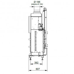 Каминная топка ECOMONOBLOCCO WT 16:9F N12 O2Ring (Palazzetti)