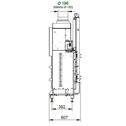 Каминная топка ECOMONOBLOCCO WT 16:9F N12 O2Ring (Palazzetti)