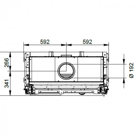 Каминная топка ECOMONOBLOCCO WT 16:9F N12 O2Ring (Palazzetti)