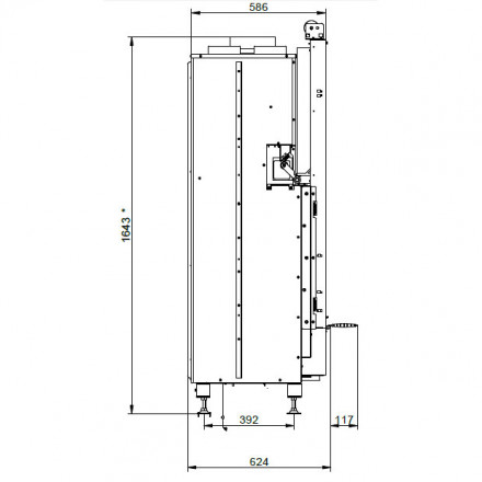 Каминная топка ECOMONOBLOCCO WT 66F V9 (Palazzetti)