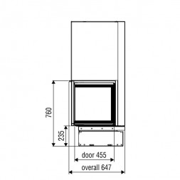 Каминная топка XP0100 LD BG1 (Axis)