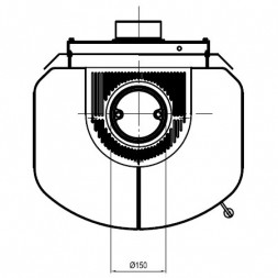 Печь 44 GT ECOplus, sahara 435, черная рамка (Hark)