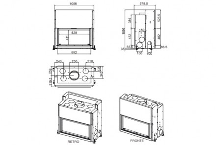 Каминная топка Forma B 95 ( MCZ)