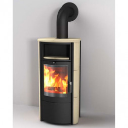 Печь Hark 57, creme 711, черная рамка (Hark)