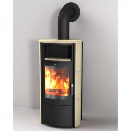 Печь Hark 57, creme 711, черная рамка (Hark)