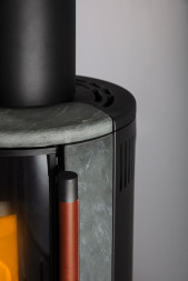 Печь K900, высокая, soapstone, кожаная ручка (Keddy)